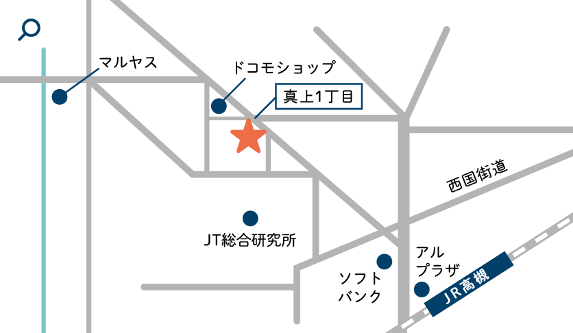 スノーランドリー 高槻真上店の周辺地図